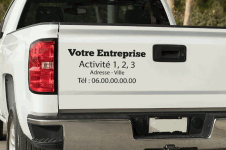 Stickers Publicitaire voiture